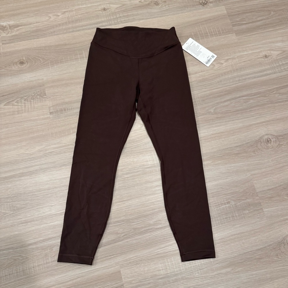 Lululemon Wunder Under SmoothCover High Rise Leggings 25” - Size 8 - Espresso